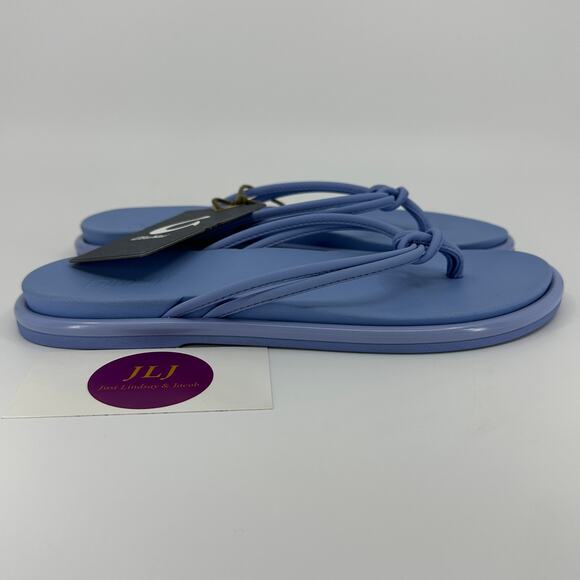 OluKai Womens 'Aka Water Resistant Knotted Beach Thong Sandals Cloud Blue Size 6 - Picture 2 of 10